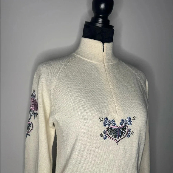 Vintage Cottage Core Obermeyer 1947 Signature Wool Blend Cardigan - Picture 8 of 14